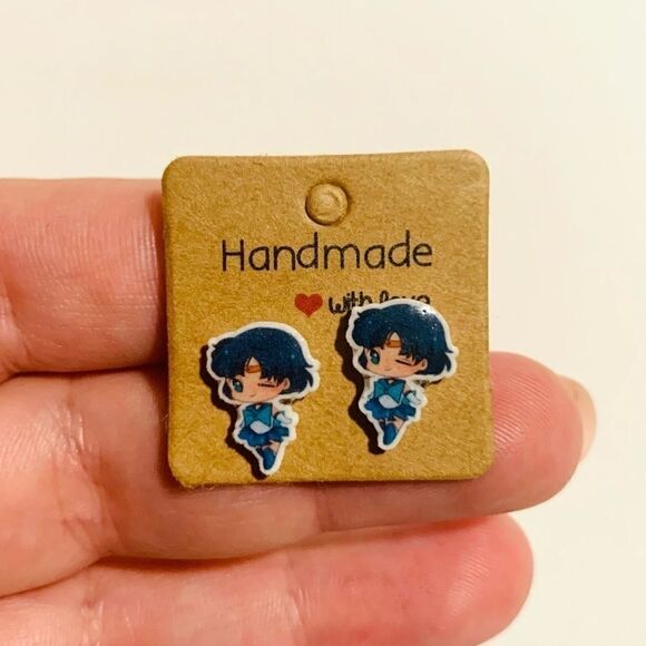 Sailor Mercury stud earrings - Picture 3 of 4